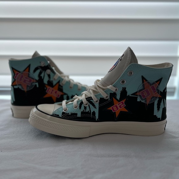 Converse Chuck Taylor All Star 70 Hi x Chinatown Market NBA - Men Size 9 - Picture 3 of 7